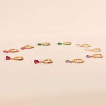 Görseli Galeri görüntüleyiciye yükleyin, Purple Charm -  Gold Earrings
